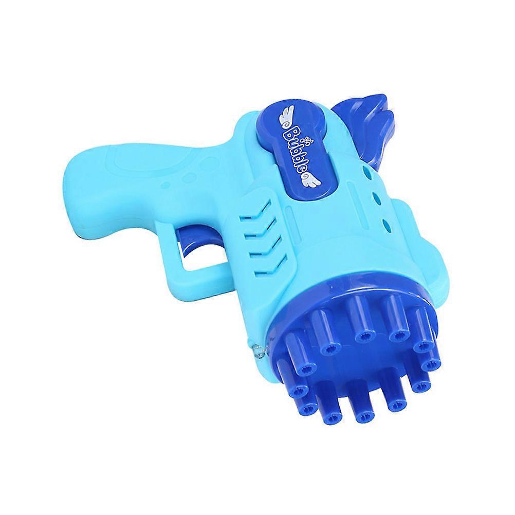 Blue Bubble Making Toy Electric Bubble Blower for Kids 1Set