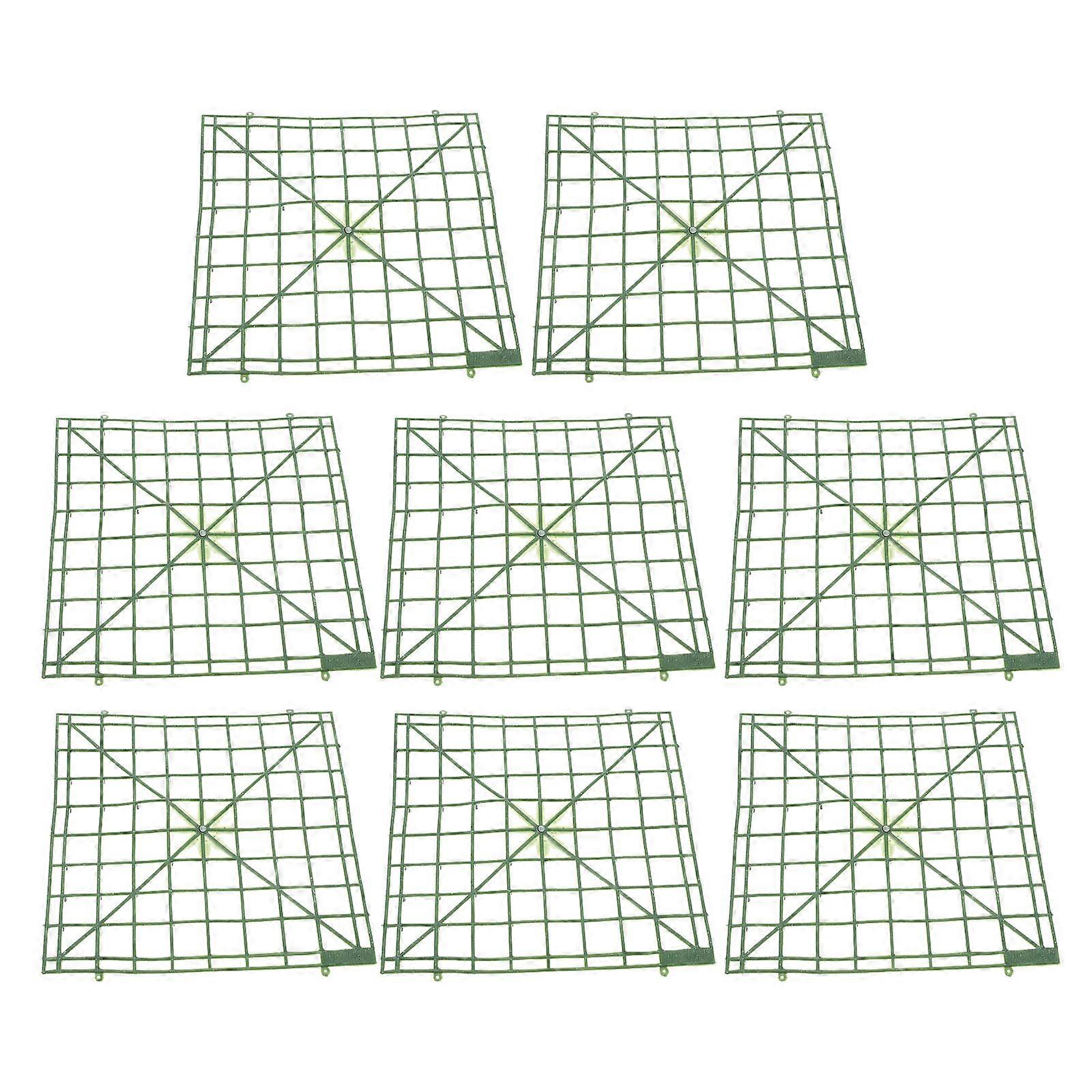 Flower Arrangement Grids Plastic Holder for 8Pcs Flower Display Panels