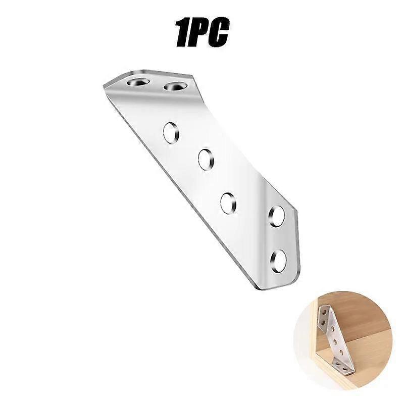 10/20/30Pcs Corner Braces Joint Stainless Steel Angle Code Corner Bracket Trapeziform Angle Code Shelf Support Fastener Brackets