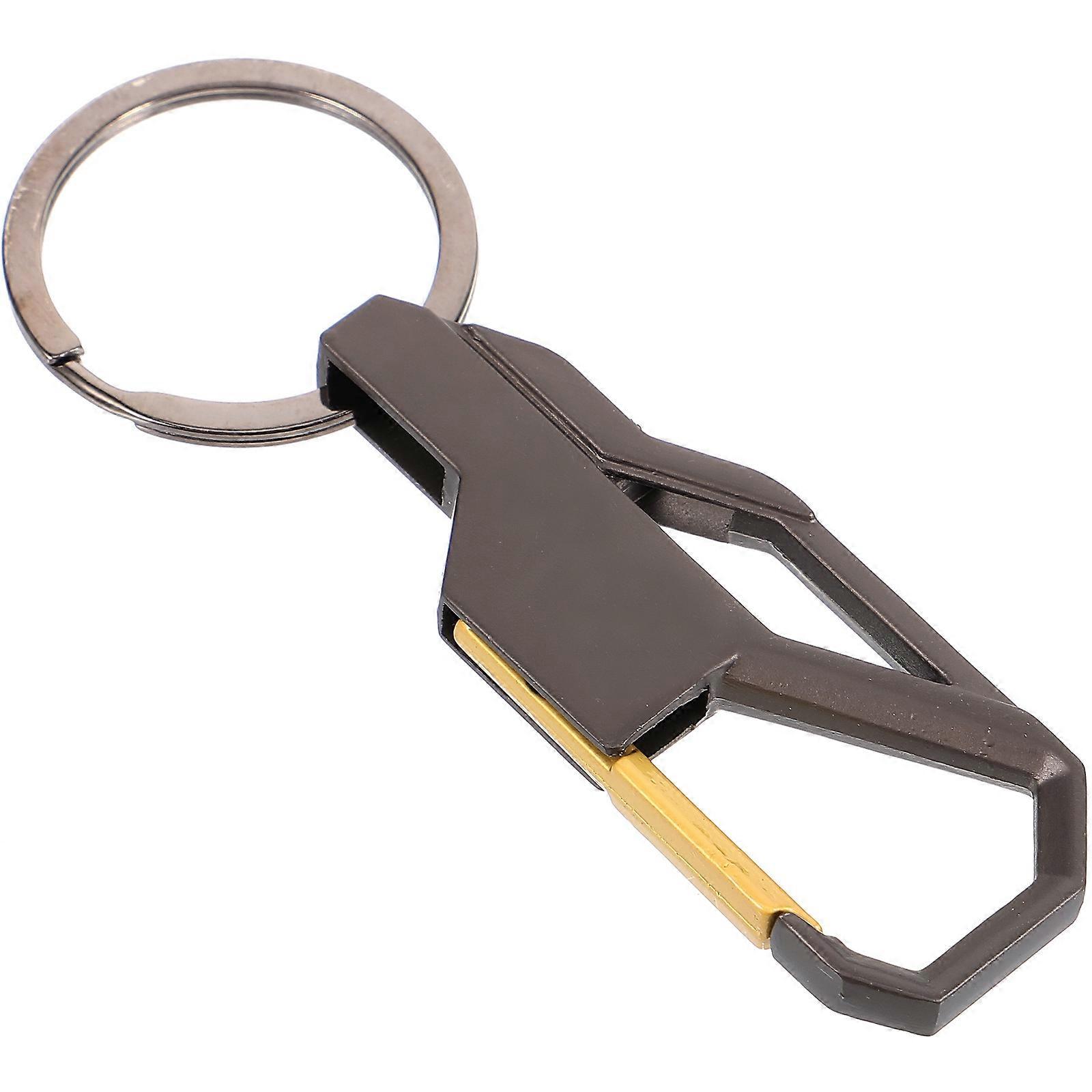 Metal Keyring Key Holder Accessories Rectangular Shape For Daily Use 1 Pcs