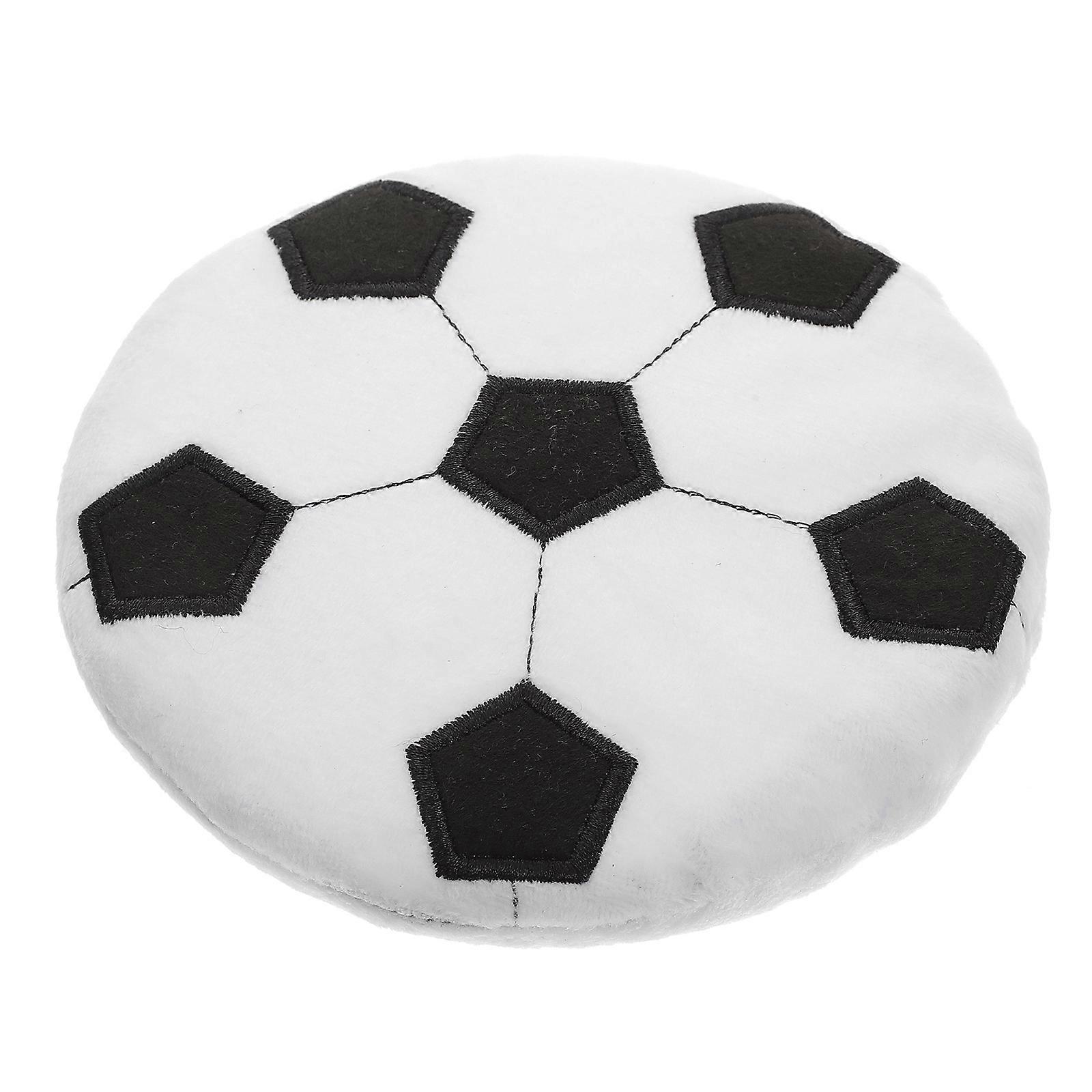 Soccer Pattern Toy for Playing 1Pcs Plush Pet Flying Disc with Assorted Color
