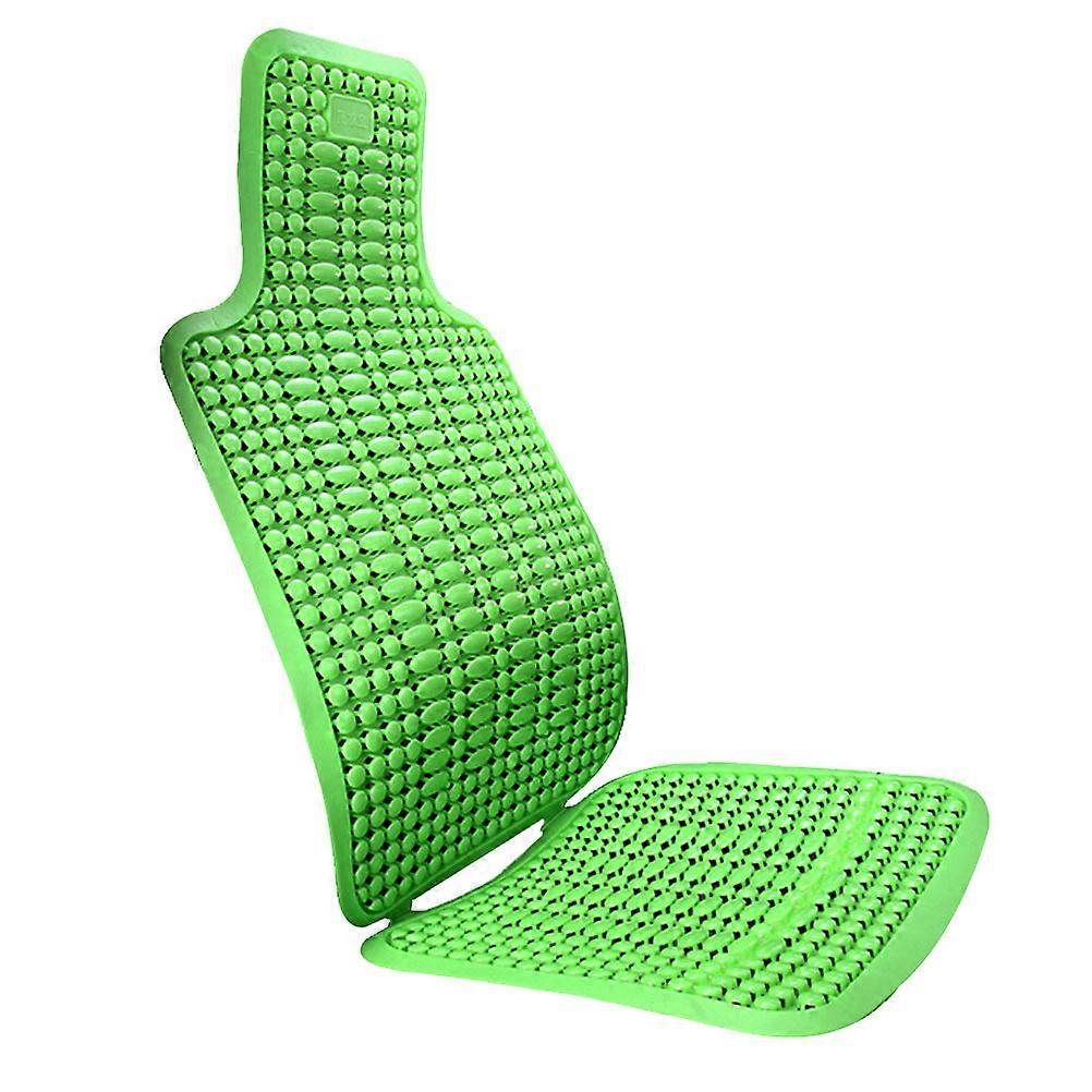 Massage Support Cushion Car Seat 2Pcs Green