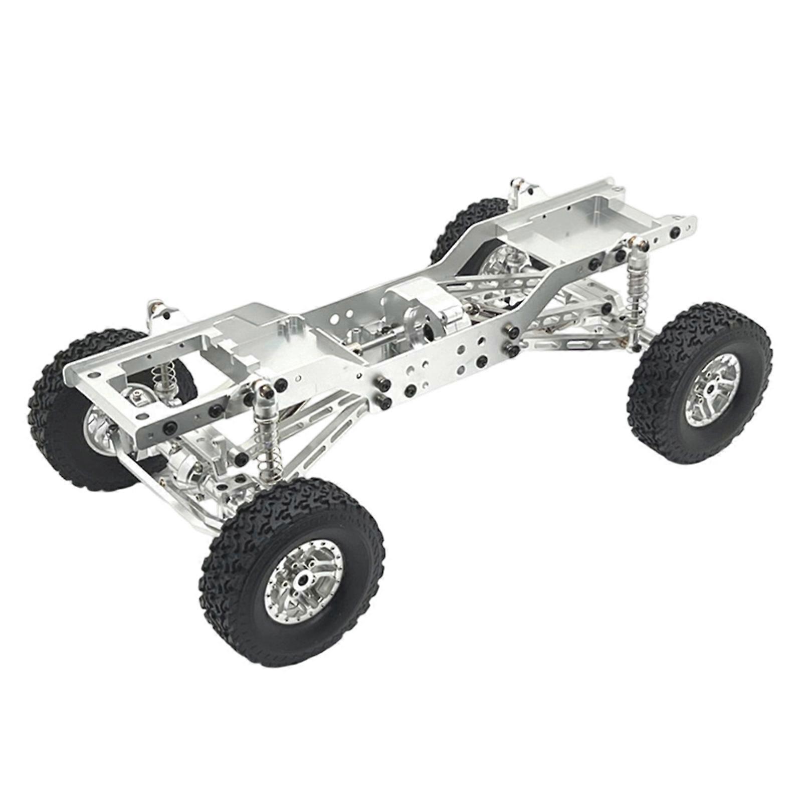 Global 1/10 Scale Crawlerbot Frame Set Direct current Popular Models Highlighting Permanent Polyamide Building and Two Speed Transmission  Silver