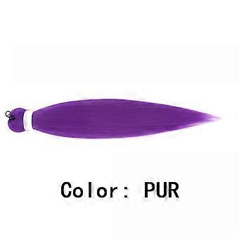Purple Braiding Hair Extensions, Synthetic Pre-Stretched Purple Braiding Hair for Braids Cosplay Halloween Stage Performances