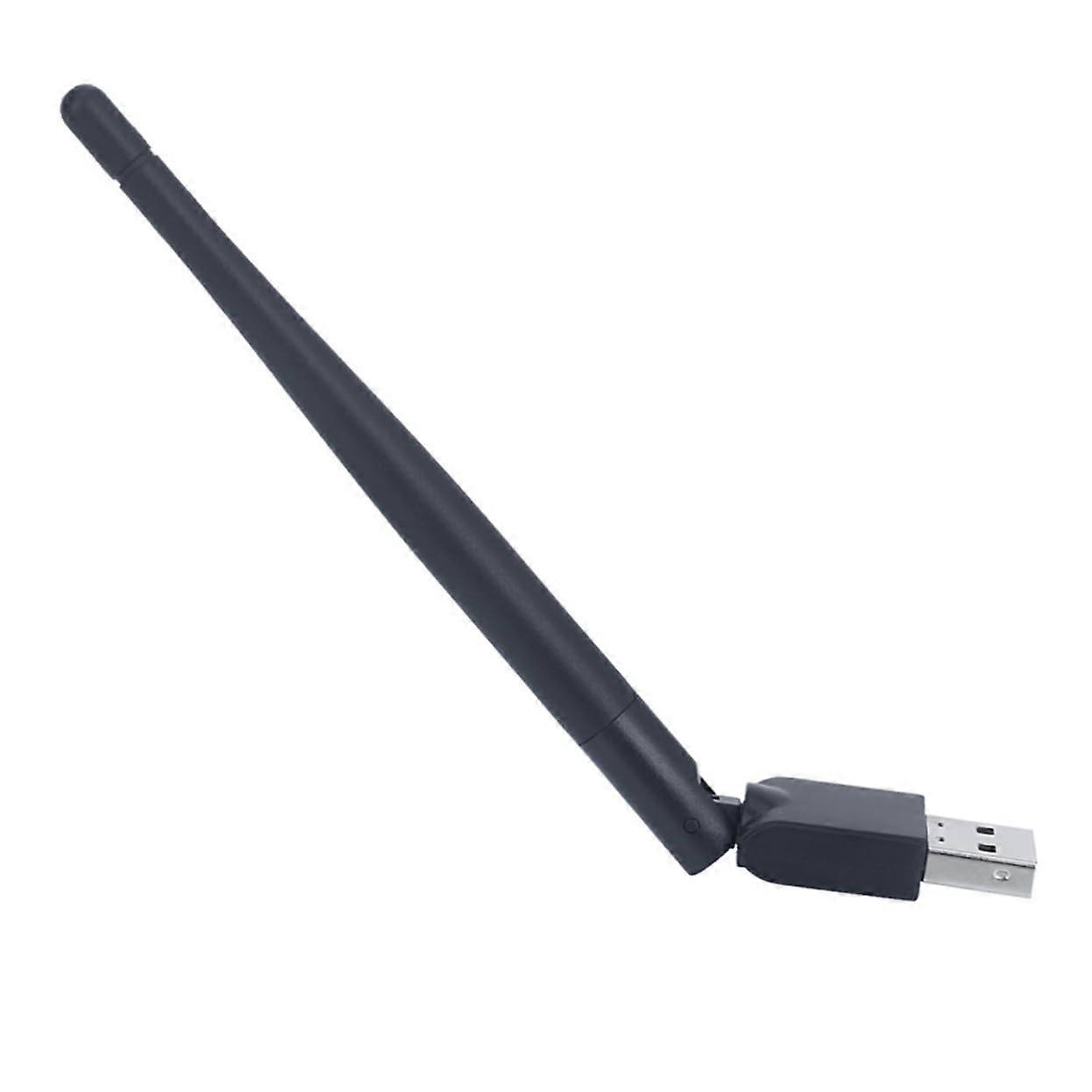 USB WiFi Adapter 150Mbps Speed Wireless Network Card for Laptop Desktop No Driver Compact Black