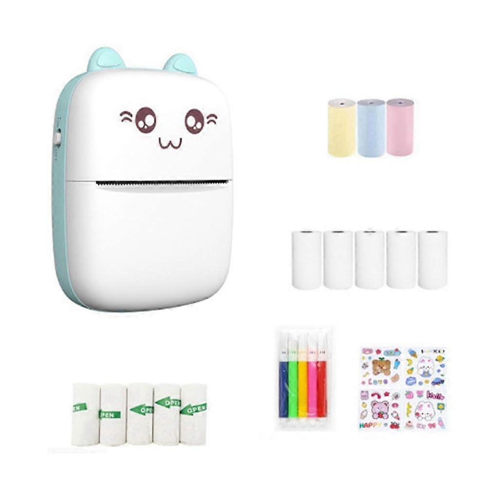 Mini Thermal Printer Bluetooth Wireless Ink Printing 203dpi Photo Label Memo Rechargeable