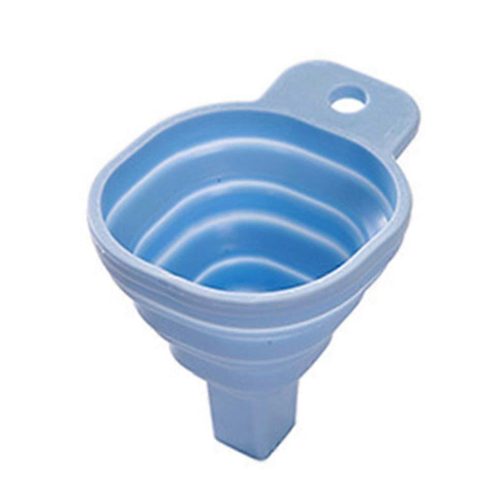Silicone Foldable Funnel Reusable Collapsible Kitchen Tool for Liquid Dispensing with Hanging Design