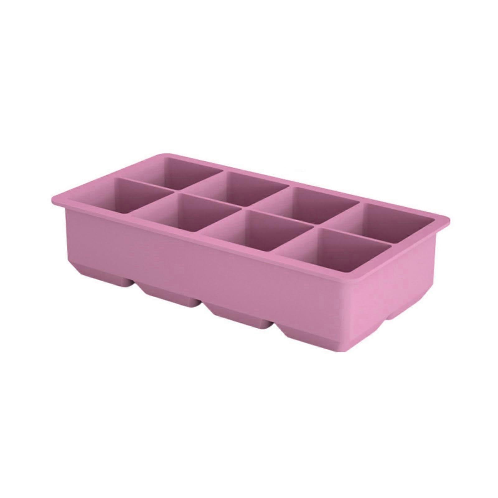 Silicone Ice Cube Tray for Large Cubes Stackable Food Grade Mold Easy Release for Freezer