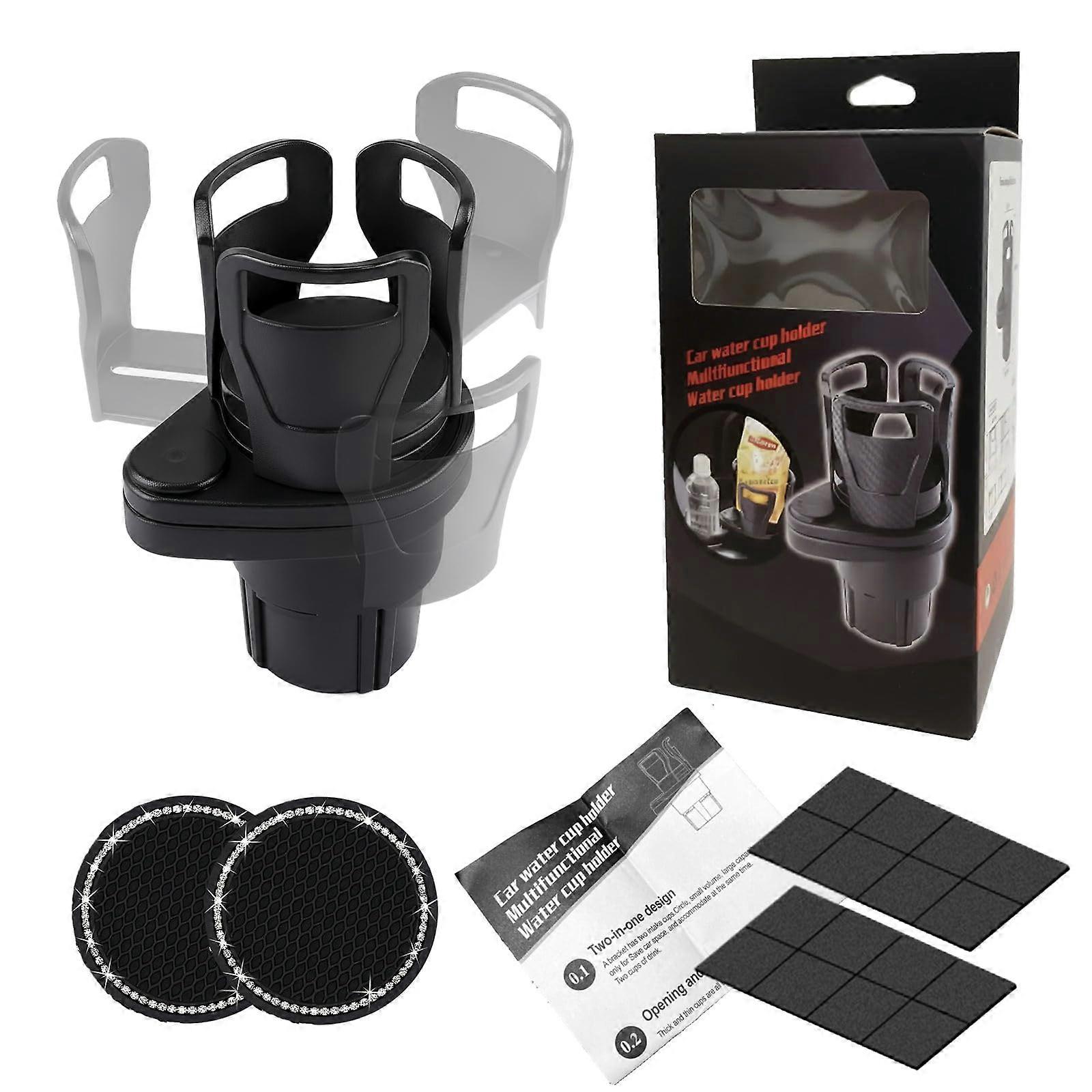 Car Cup Holder Expander with Stable AntiShake Design, Adjustable Large Adapter for Road Trips