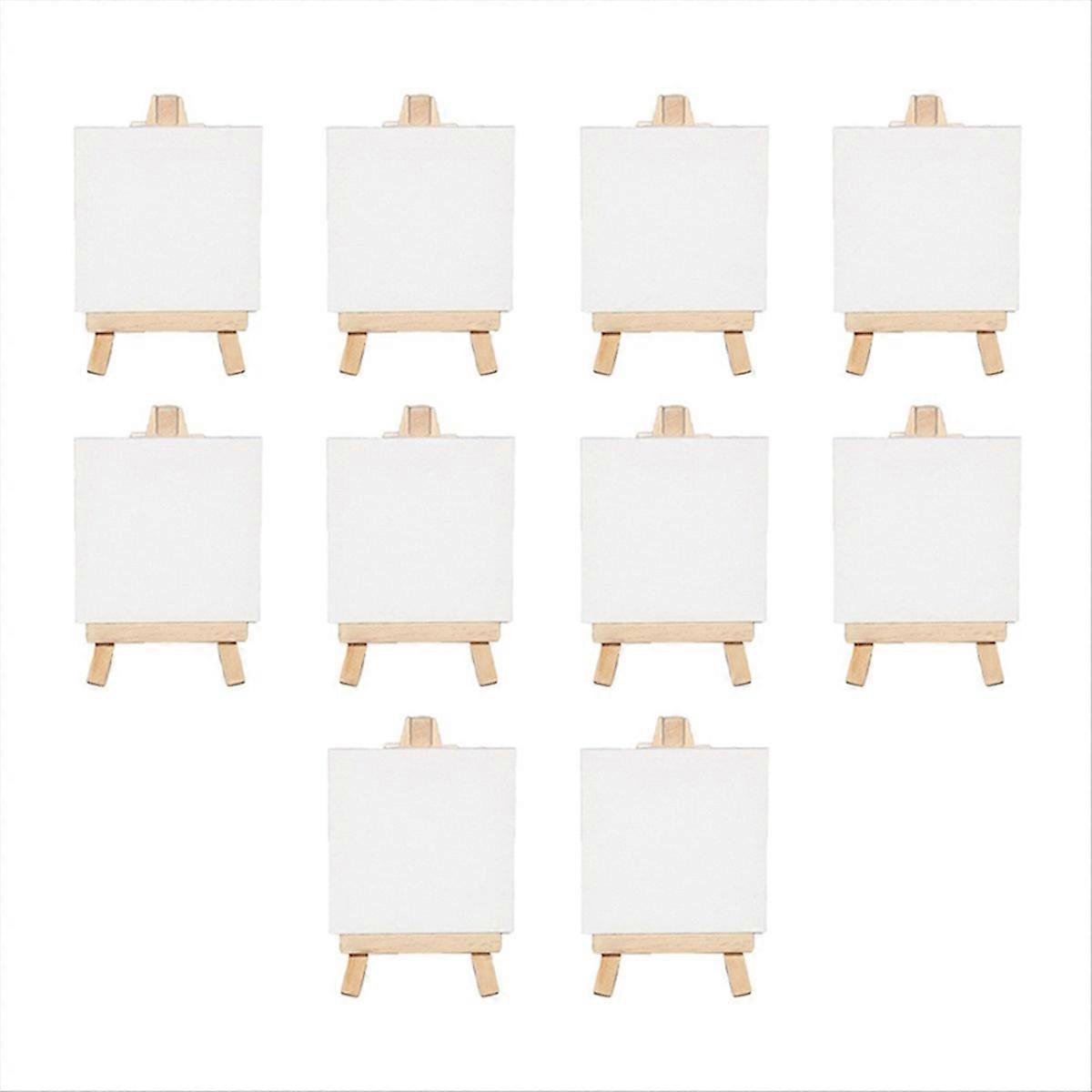 Mini lærredspanel træstaffeli til maleri, håndværk, tegning, dekoration