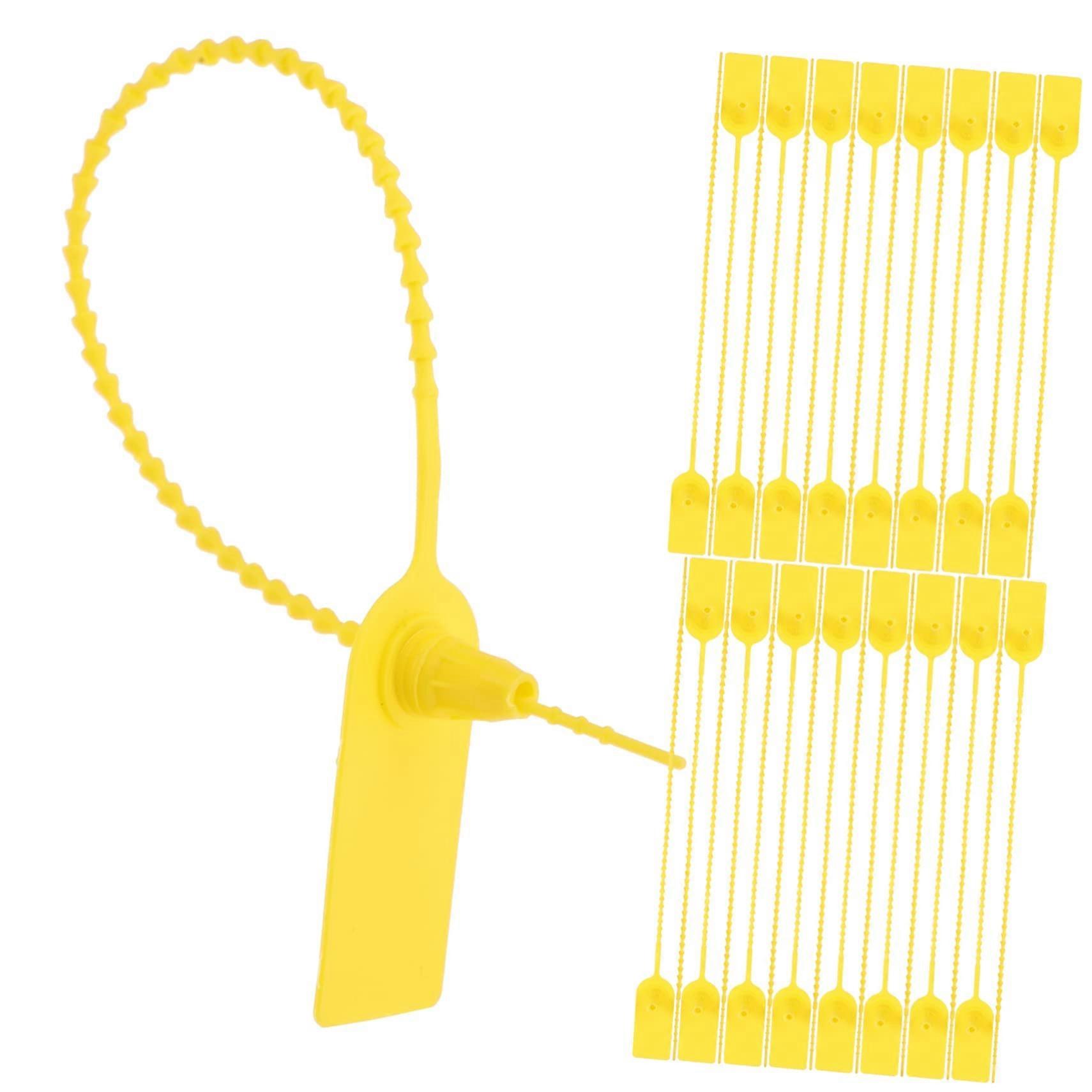 Tamper Proof Zip Ties 100pcs SelfLocking Security Seals for Trucks Luggage and Storage Boxes