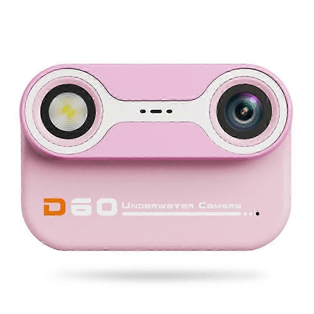 Waterproof Child Camera Underwater Camera 3 Meters Waterproof Before and After Dual Camera Swimming Outdoor,Pink