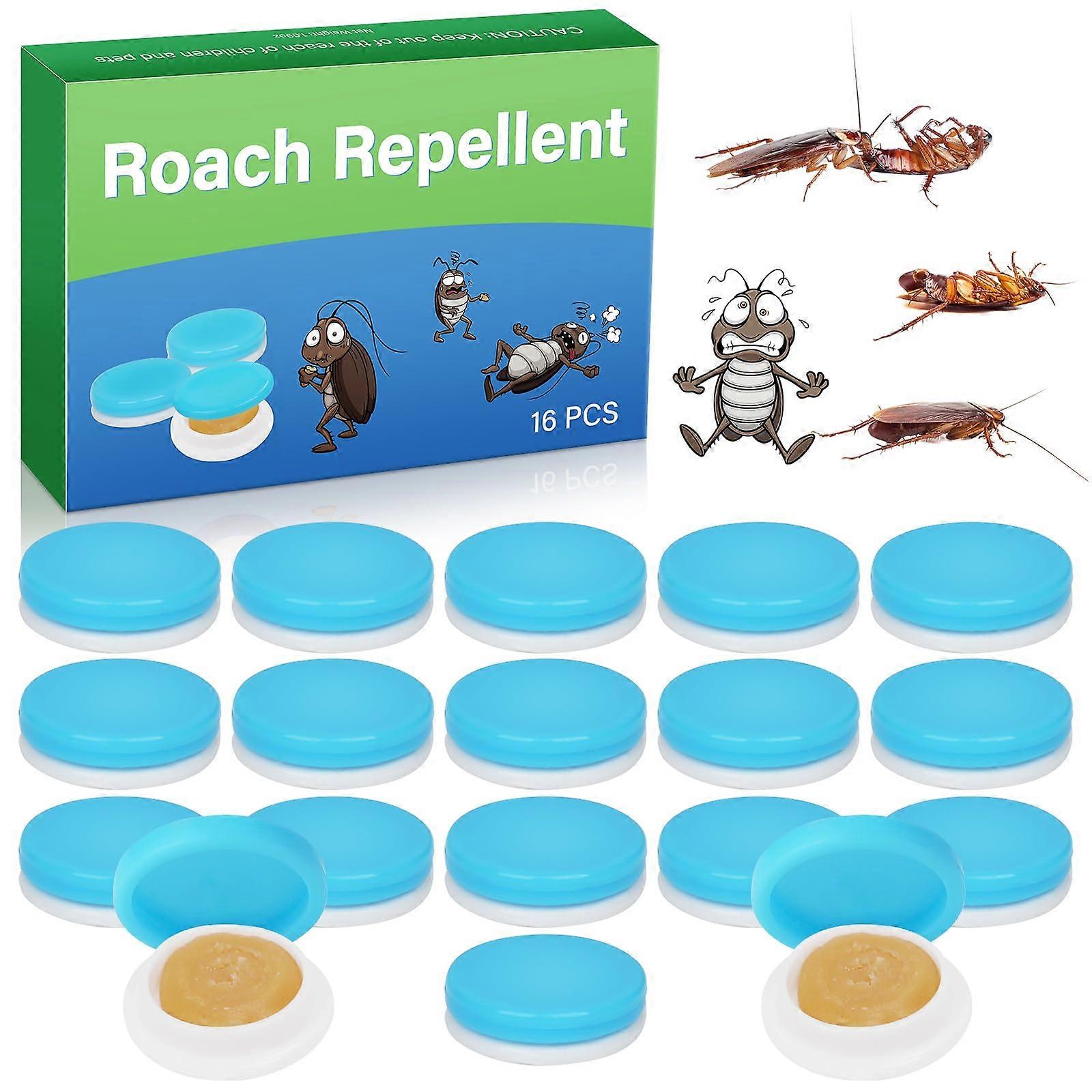 16 PCS Roach Bait and Cockroach Gel for Colony Control, Quick Indoor Kitchen and Bathroom Use