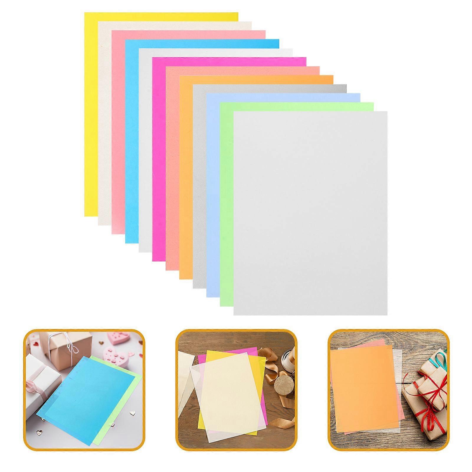 12pcs Heat Shrink Plastic Sheets Colored Shrink Plastic Sheets Shrink Sheets Shrink Art Sheets