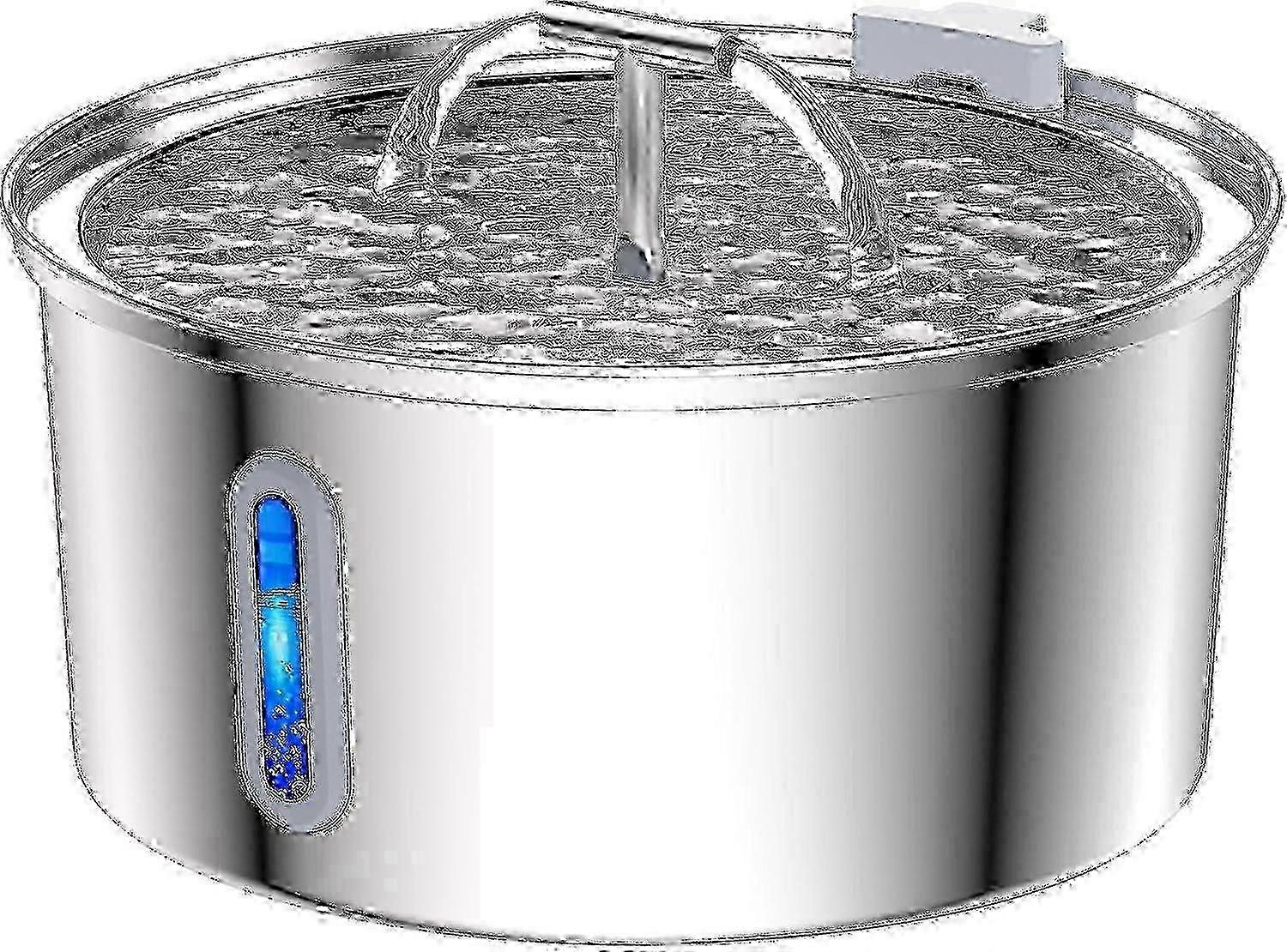 LED Light Automatic Drinking Fountain for Cats, 108oz Capacity Design