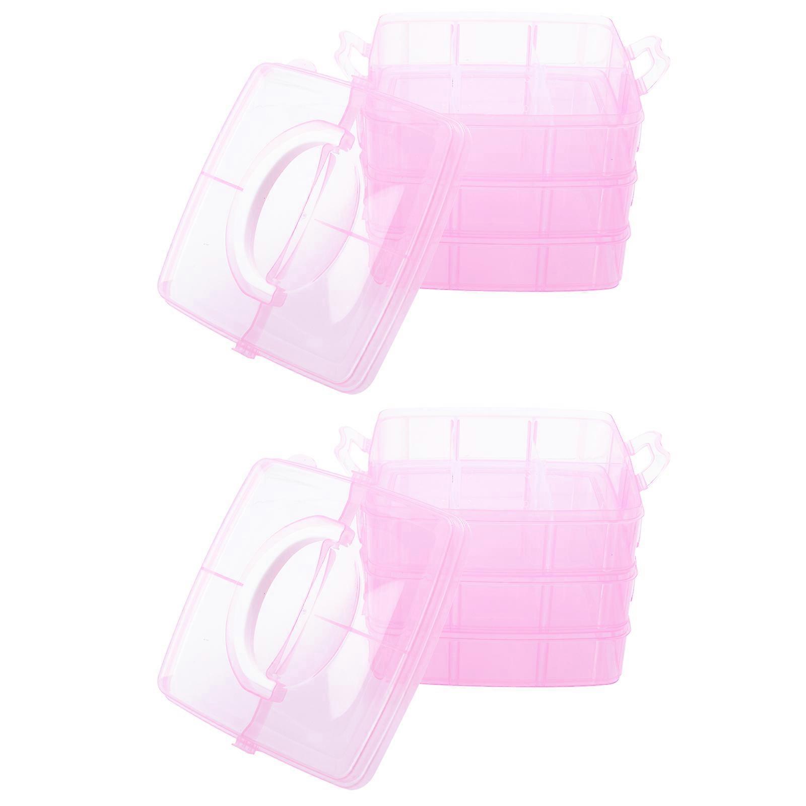 Manicure Tool Storage Box for Professional Fingernail Art Toolbox 4Pcs