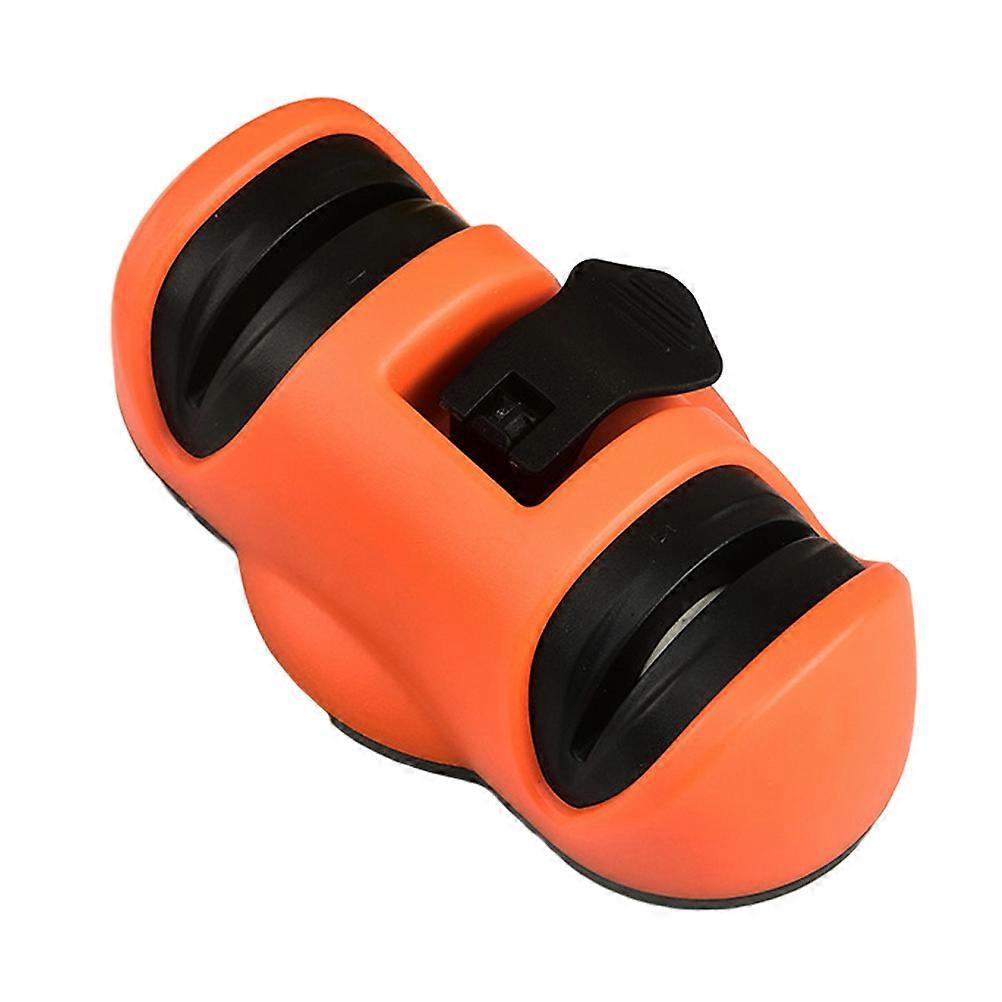 Suction Cup Sharpener Double Slots Sharpening Tool for Home 1 Piece