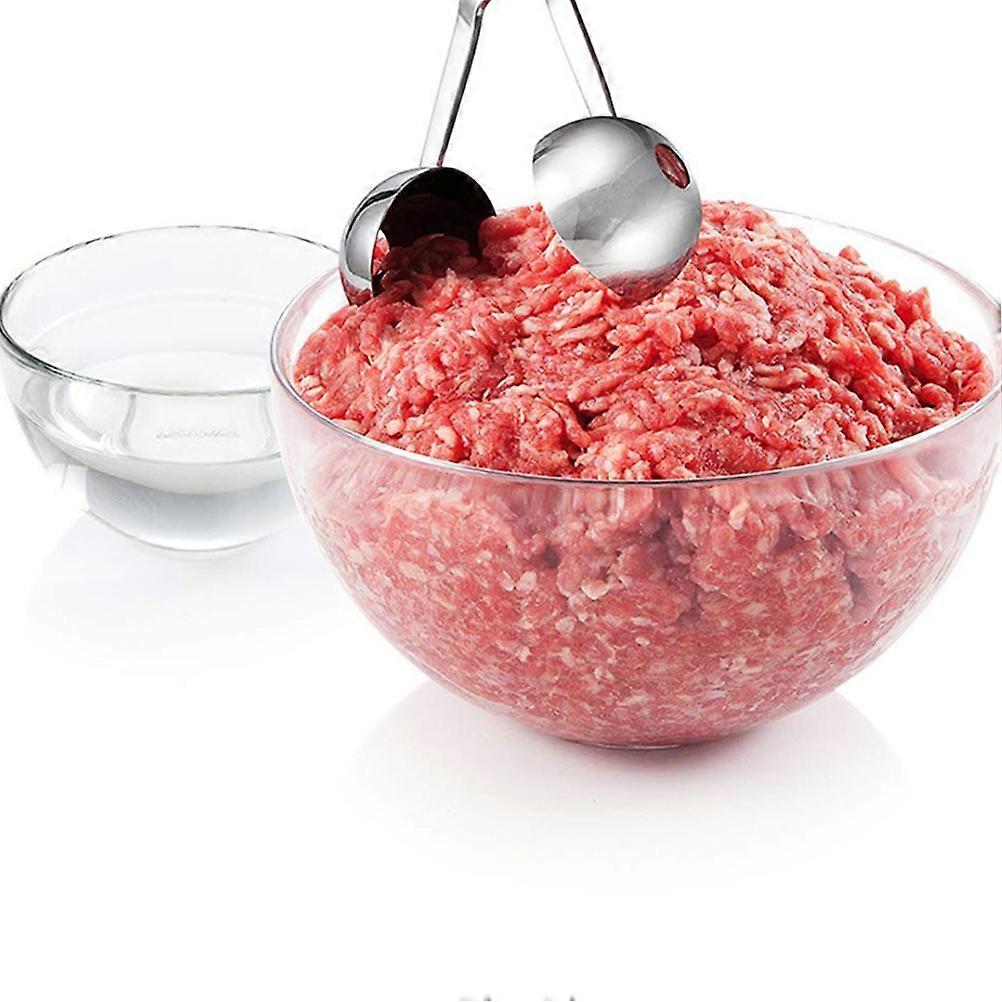 Convenient Meat Ball Clip Stainless Steel Clip for Kitchen 2Pcs Assorted