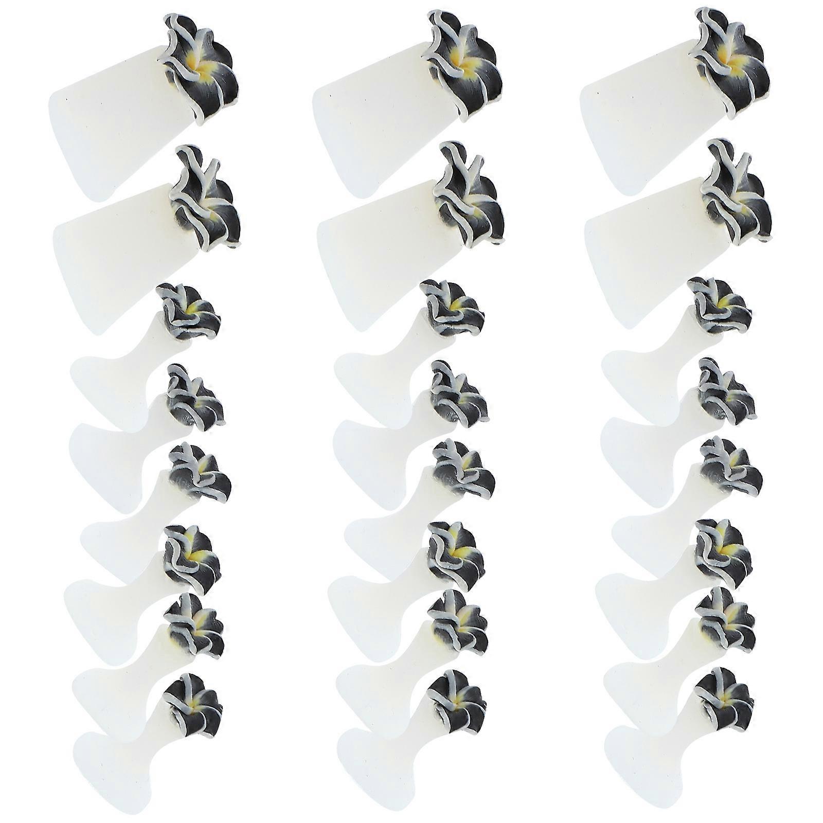 Nail Art Toe Separators Silicone Pedicure Divider for Home Use 3Sets