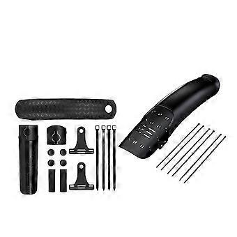 Adjustable Front and Rear Bicycle Mudguard Set with Quick Release and Widened Splash Protection