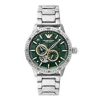 Emporio Armani AR60053 Herrenuhr aus silberfarbenem Edelstahl