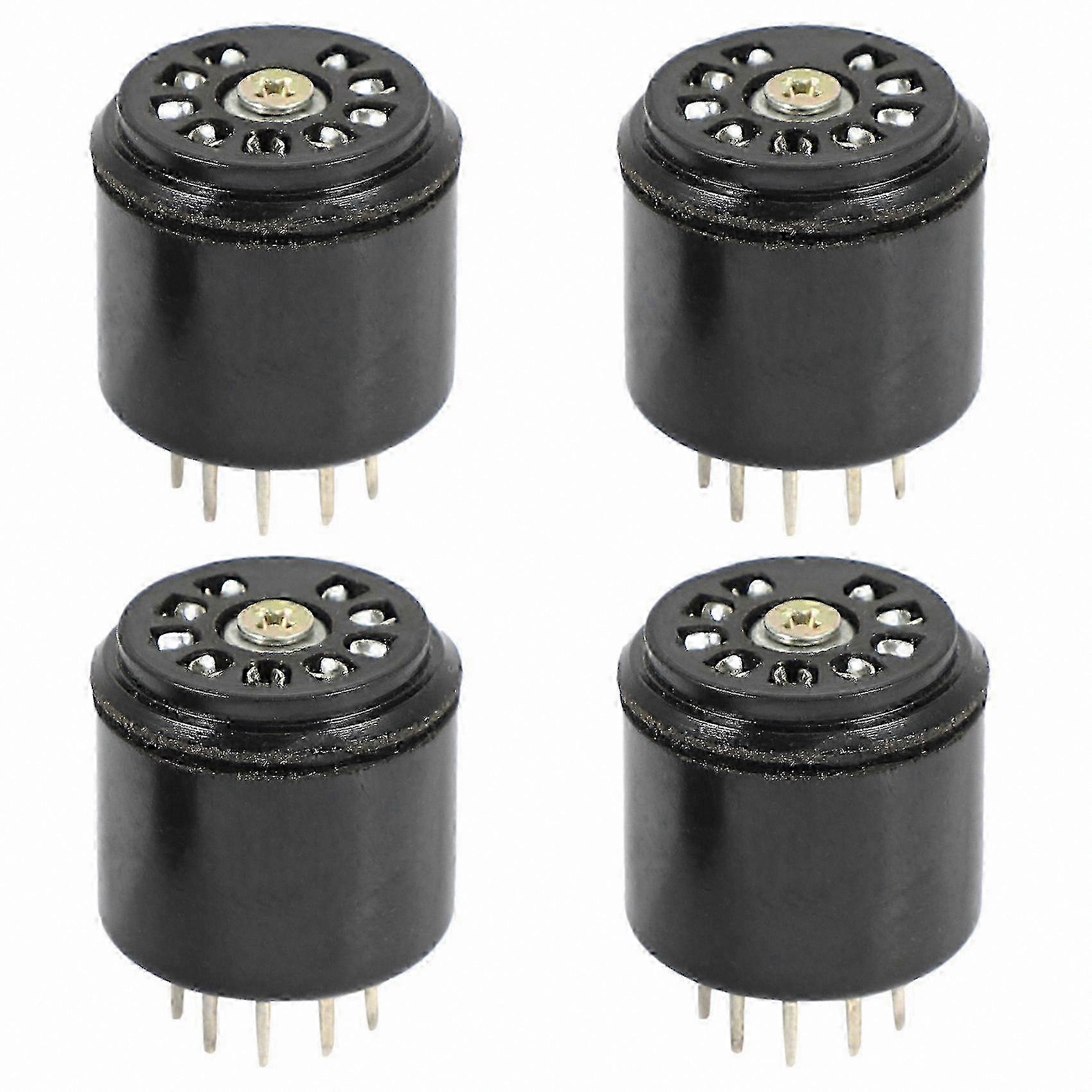 4-Pack 9-Pin Bakelite Vacuum Tube Sockets for Amplifiers