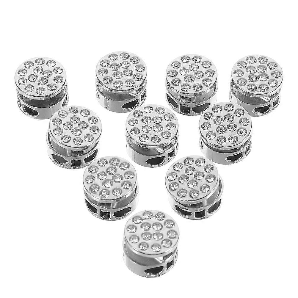 Adjustable Cord Locks Metal Double Hole String Fastener for Drawstring 24Pcs