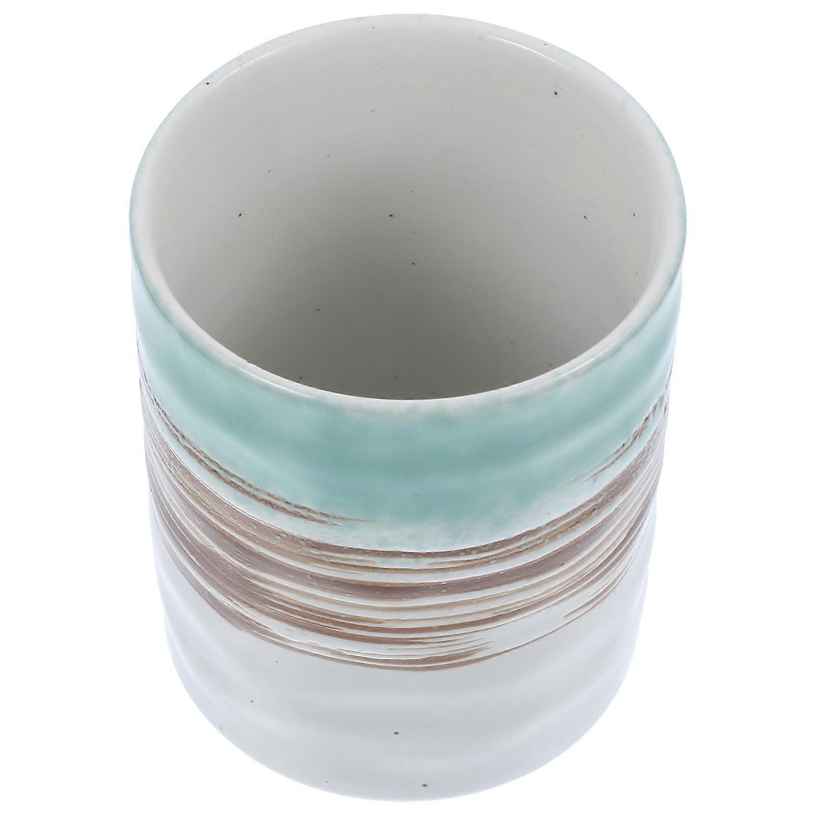Japanese Tea Cups Ceramic Teacup for Storage Use 5Pcs Multi-Function Set