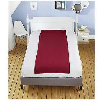 Lençol de viagem em algodão para saco de dormir, respirável, vermelho, 83x70 cm, linho leve para camping e albergues.
