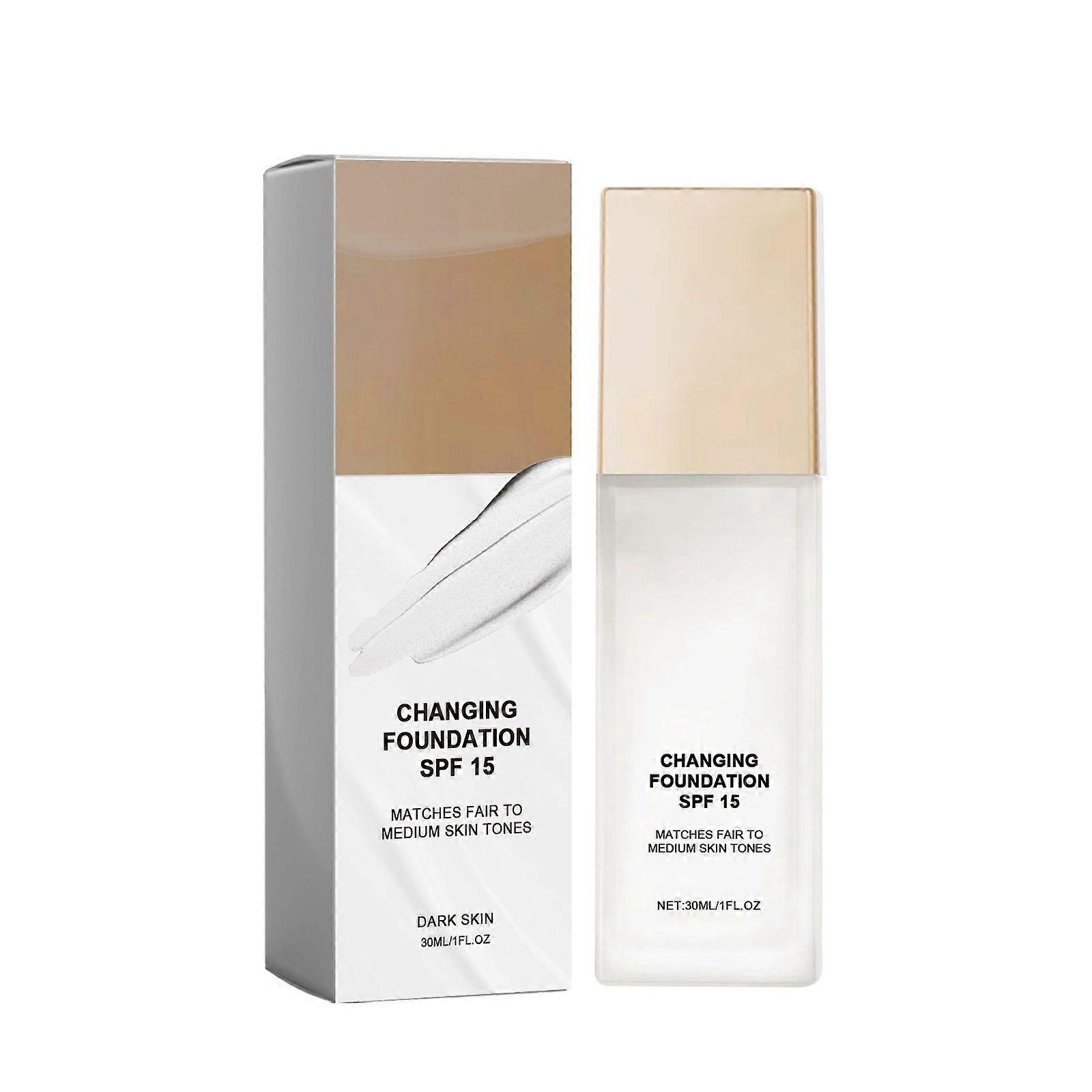 Color-Changing Moisturizing Foundation, Lightweight Natural Base Makeup (30ml)