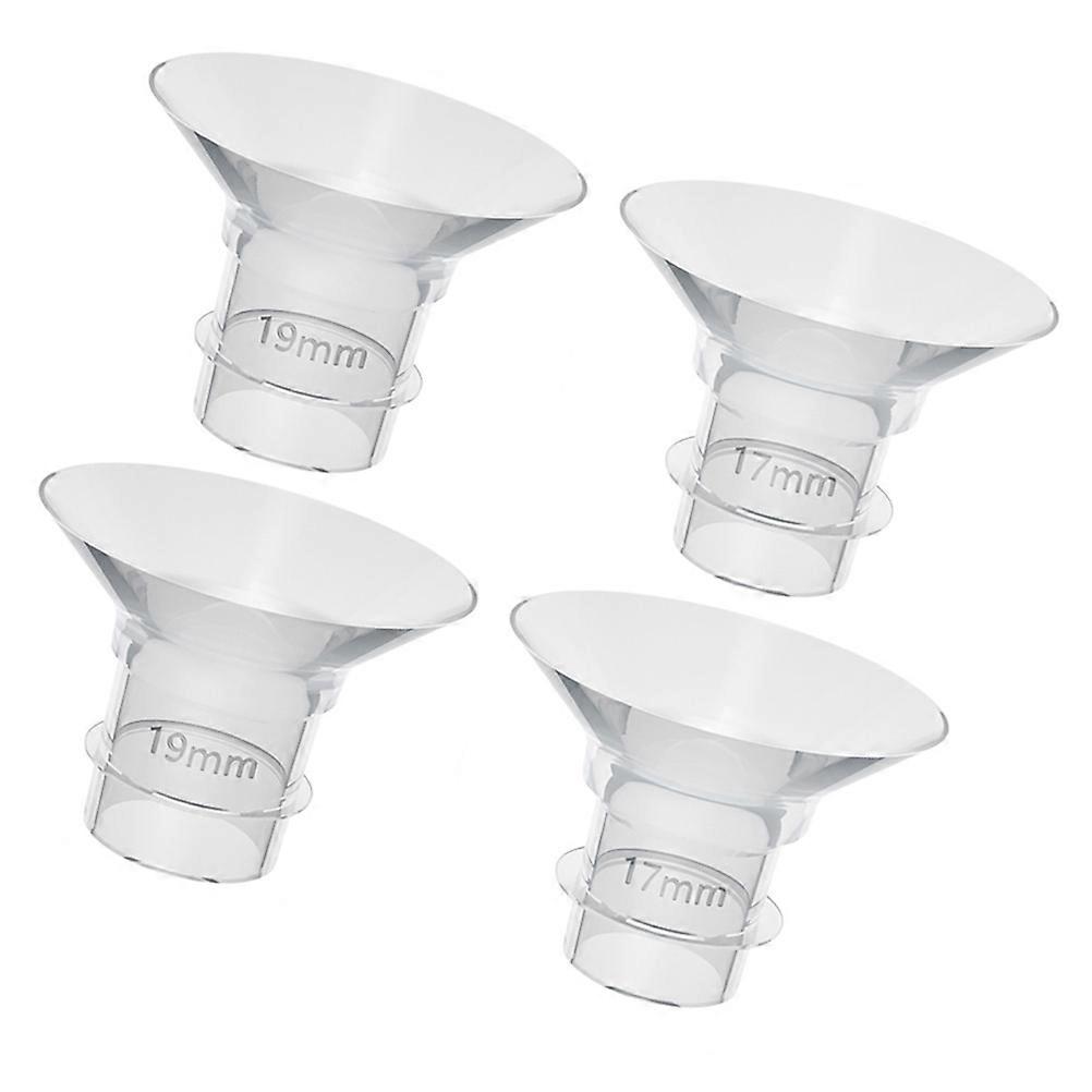 4Pcs Flange Inserts for Breast Pump Flexible Silicone Flange Inserts Washable Silicone Inserts Replacements