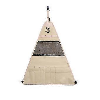 Bolsa organizadora portátil para utensilios de cocina de camping, almacenamiento colgante para ollas y sartenes, compatible con cocina al aire libre, ideal para viajes de camping.