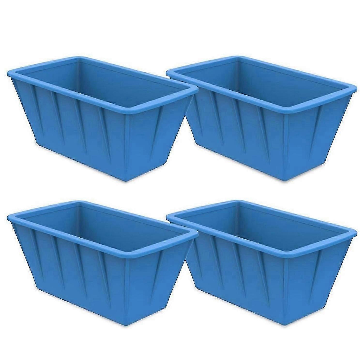 Extra Large Ice-Cube Molds 4Pack Silicone Ice Block Molds Blue