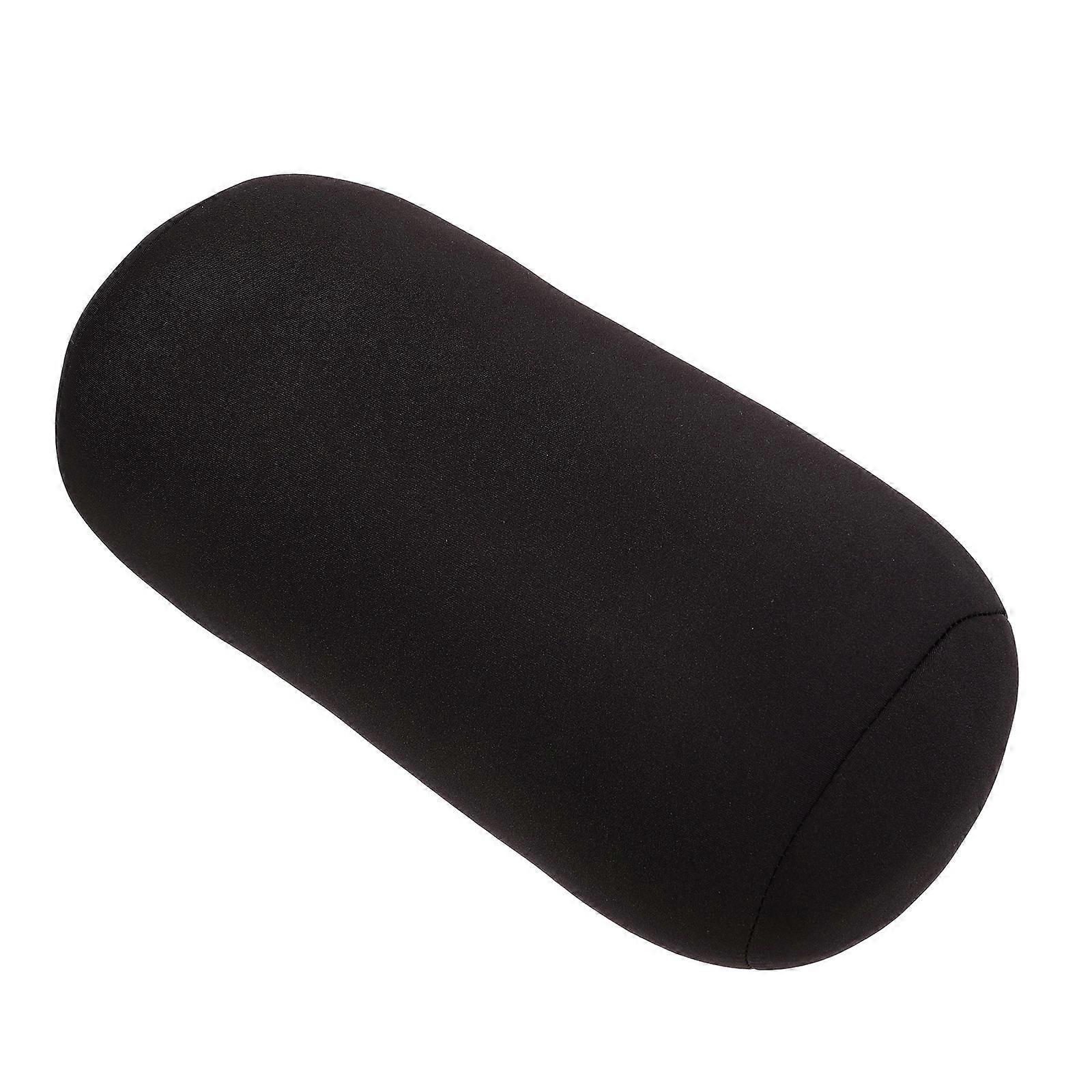 Black Multi-Function Roll Pillow for Neck Support and Sleep