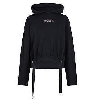 Boss Womens/Ladies Diamante Drawstring Hoodie