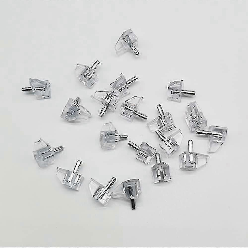 5mm Shelf Support Peg Clear Plastic 5mm (40 Pcs)