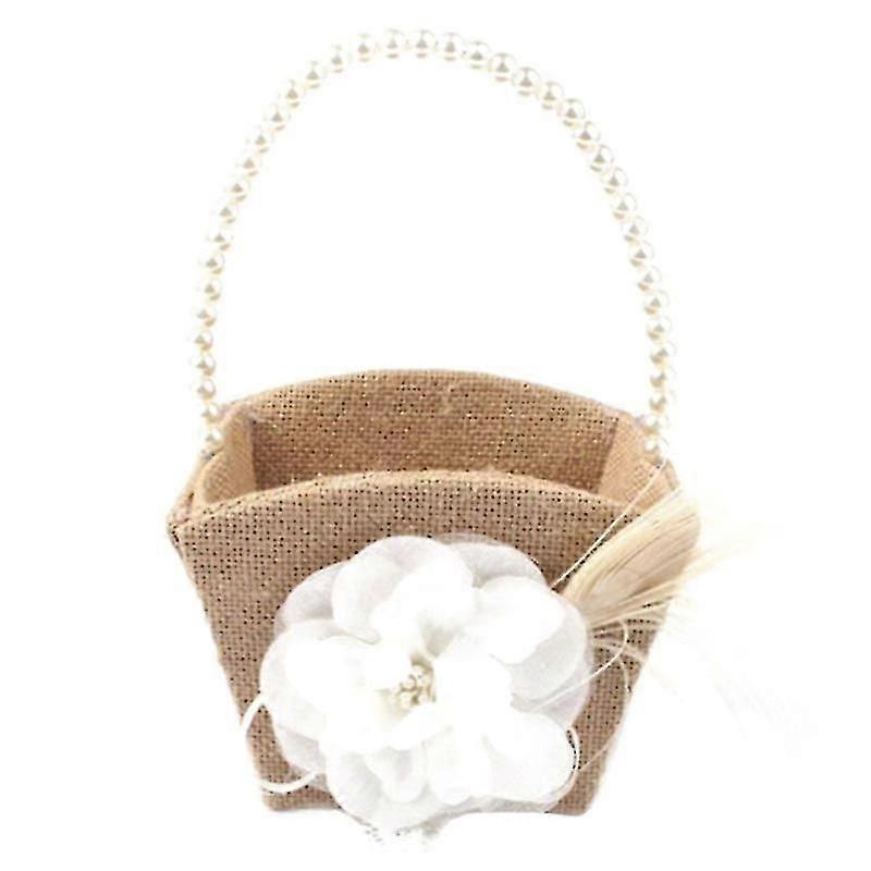 Burlap Storage Basket For Flower Storage