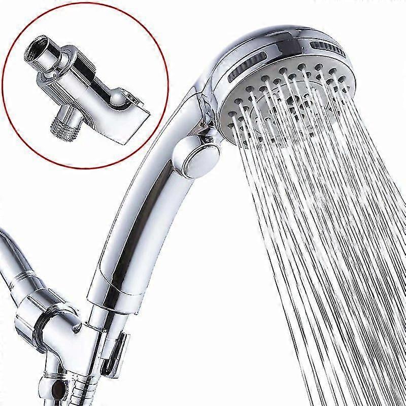 Bathroom Household Multifunctional Hand-held Button Shower Set (shower + Arm Frame)