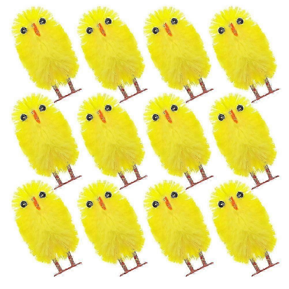 30Pcs Mini Easter Chicks For DIY Crafts Easter Celebrations Cute Design Decorations