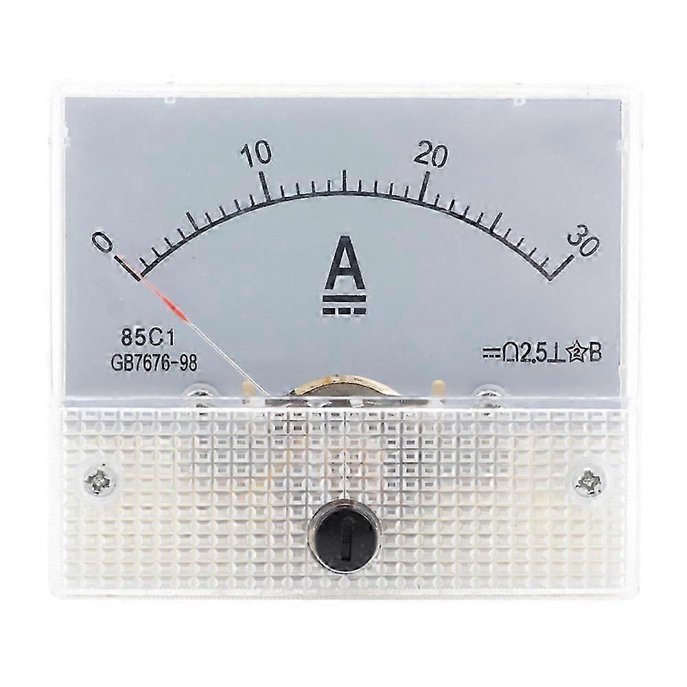 85C1-DC 30A DC Voltmeter Pointer Head Analog Ammeter Panel Meter