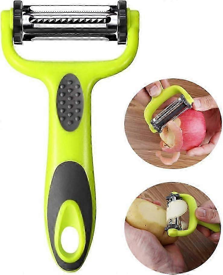 3 in 1 Multifunction Peeler, Vegetable Fruit Peeler, Green
