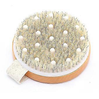 Dry Skin Body Brush With Wooden Handle