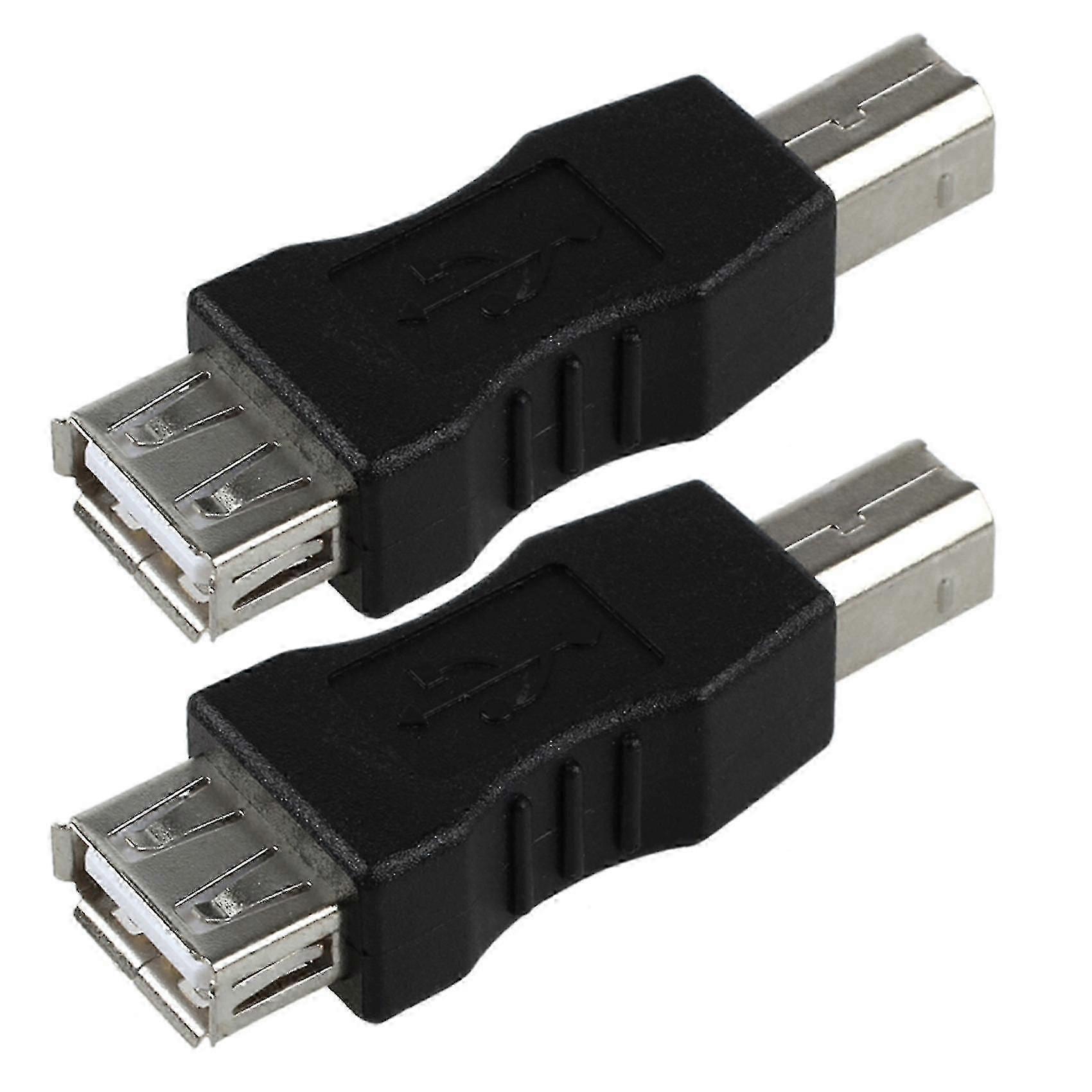 USB-A-Buchse auf USB-B-Stecker-Adapter (2 Stück)
