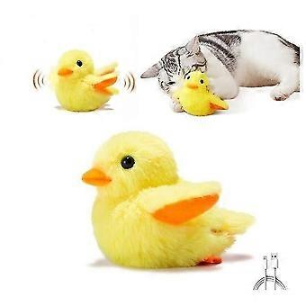 2026 Flapping Duck Cat Toys Interactive Electric Bird Toys Washable Cat Plush Toys