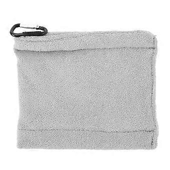 Golfhåndklær Myk Multipurpose Høy vannabsorpsjon Bærbar mikrofiber Golf Tørkeklut for Ball Golfkøller Grå