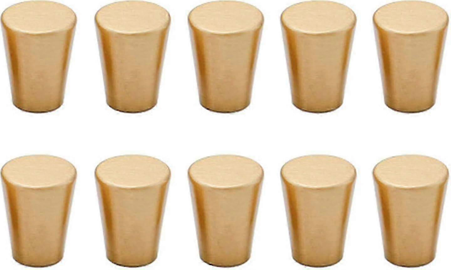 Door handle, 10pcs solid brass small round handle, heavy duty taper handle