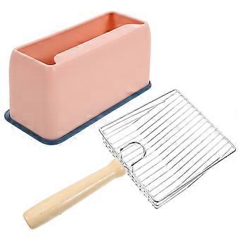 Cat for Litter Box Cleaning Stainless Steel 1Set with Storage Box