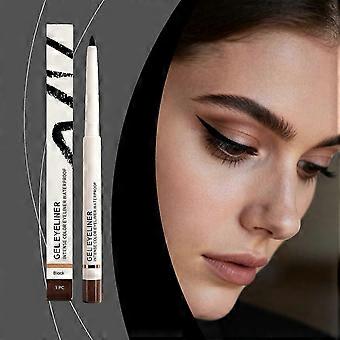 Waterproof matte eyelinerpen, langdurige oogmake-up, veegvast, gemakkelijk aan te brengen, 1 stuk