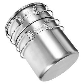 Camping Water Cup Stainless Steel Coffee Cup with Lid 1Set