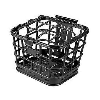 / Black Bike Front Basket Detachable Hollow Bicycle Storage Basket With Lid Plastic Storage Bag For Electric Bike/Bicycle